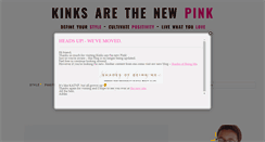 Desktop Screenshot of kinksarethenewpink.com